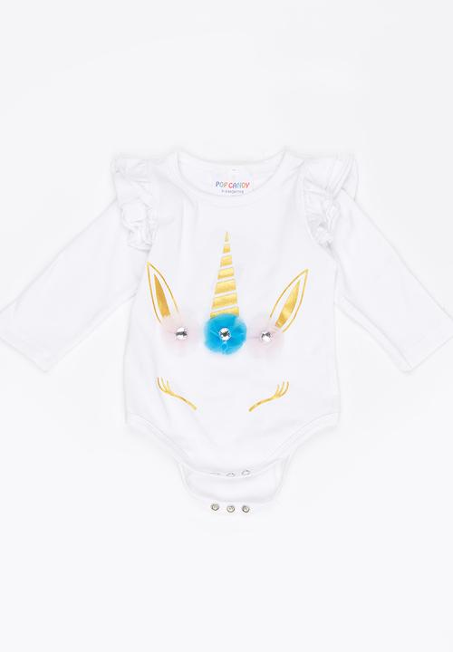 Pop Candy - Printed Bodysuit White