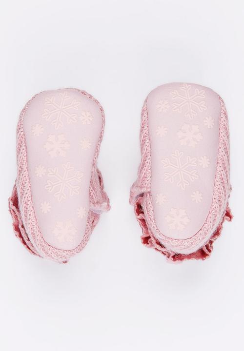 Pop Candy - Frill  Boots Mid Pink