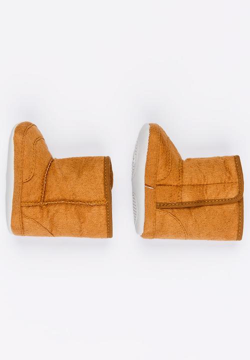 Pop Candy - Boys booties - tan