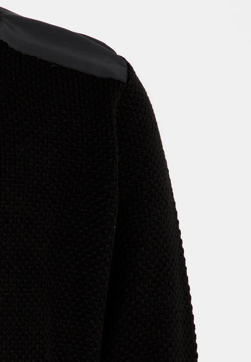 Rebel Republic - Jersey with Inset Detail Black