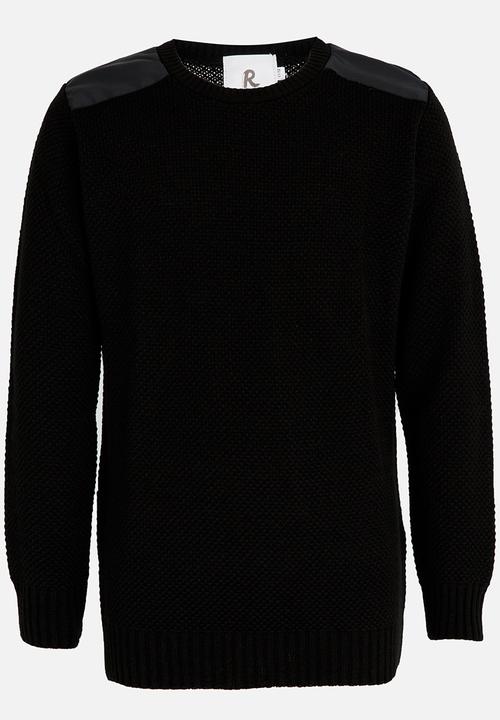 Rebel Republic - Jersey with Inset Detail Black