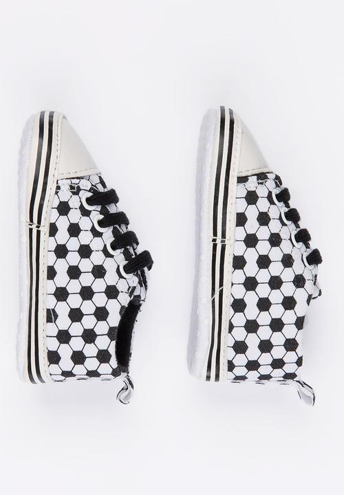 Pop Candy - Lace Up Sneaker Black and White