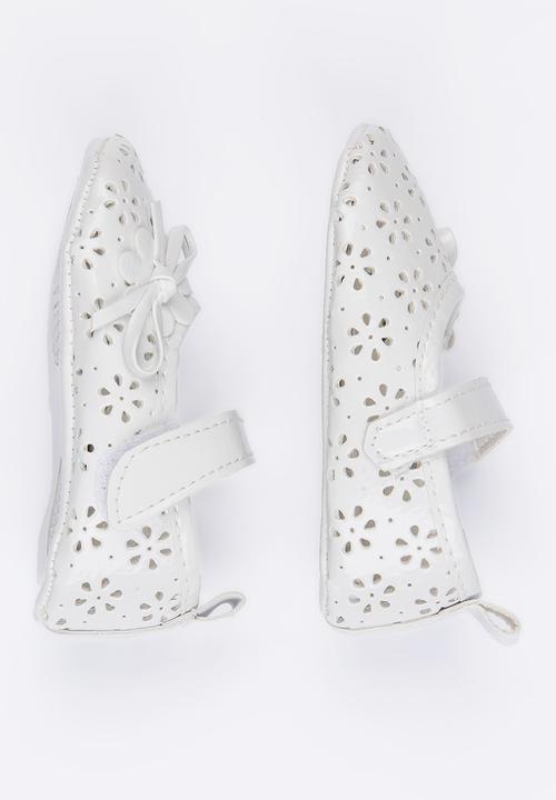 Pop Candy - Flower  Pump White