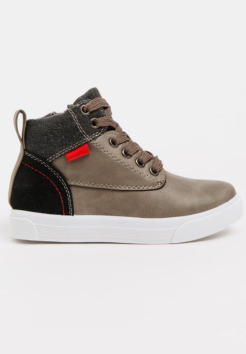 Pop Candy - Boys sneaker - taupe