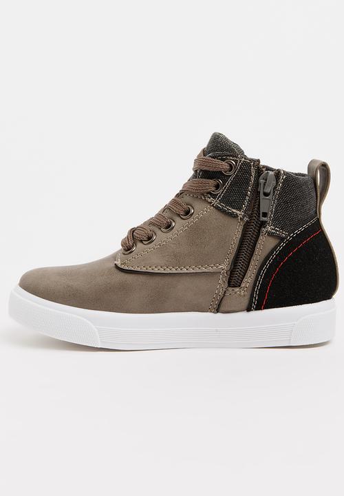 Pop Candy - Boys sneaker - taupe