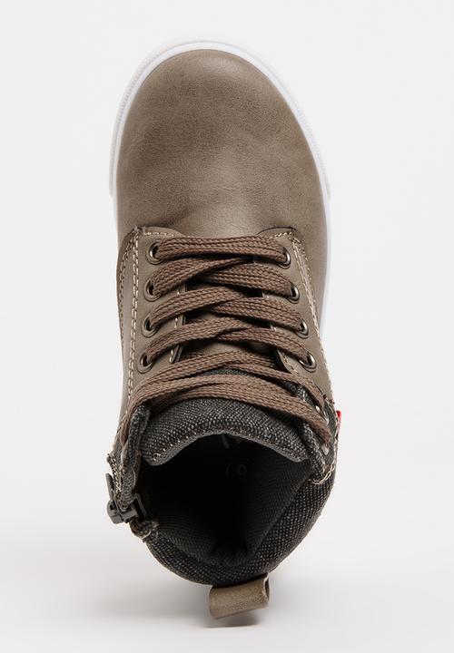 Pop Candy - Boys sneaker - taupe