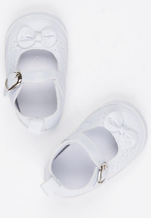 Pop Candy - Infant bow pumps - white