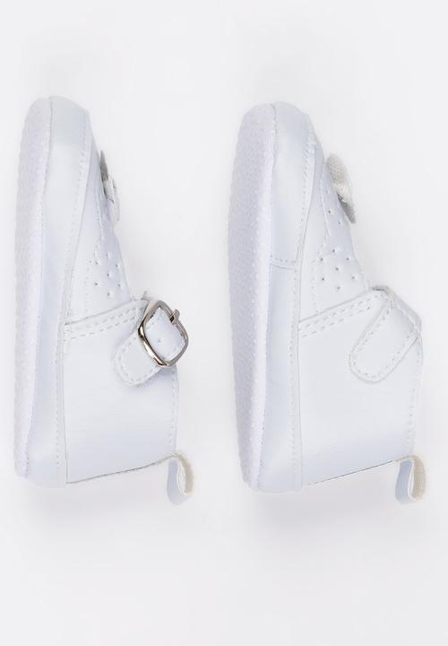 Pop Candy - Infant bow pumps - white