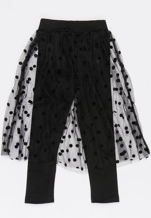 Pop Candy - Girls Legging Skirt Black