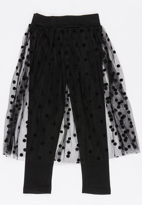 Pop Candy - Girls Legging Skirt Black