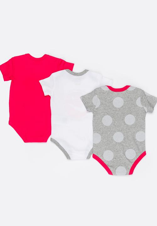 Nike - Nike 3 Piece Bodysuit Set Grey
