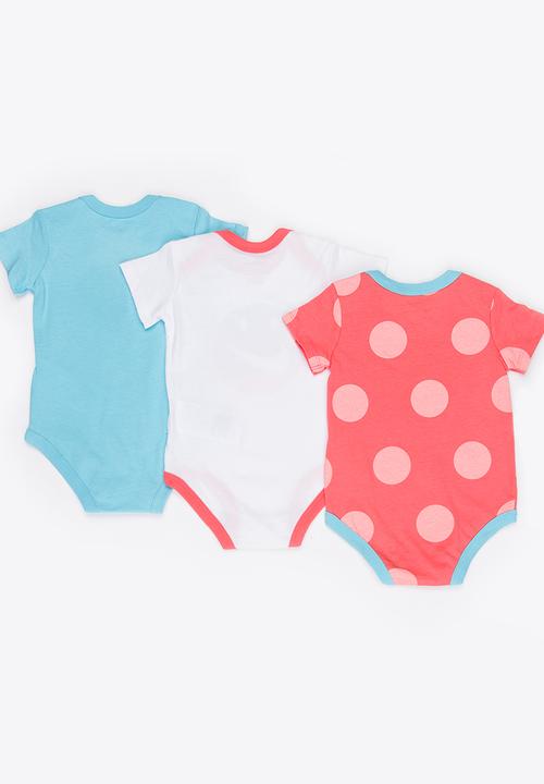 Nike - Nike 3 Piece Bodysuit Set Coral