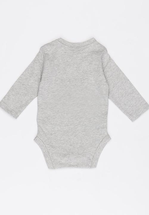 Soobe - Boys Printed Bodysuit Grey