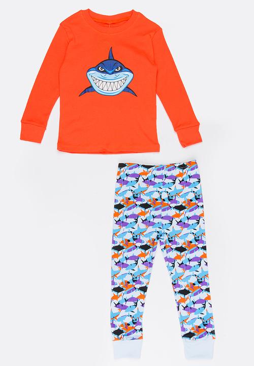Pop Candy - Boys  Printed Sleep Sets Orange