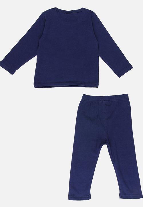 Pop Candy - Printed PJ Set Navy