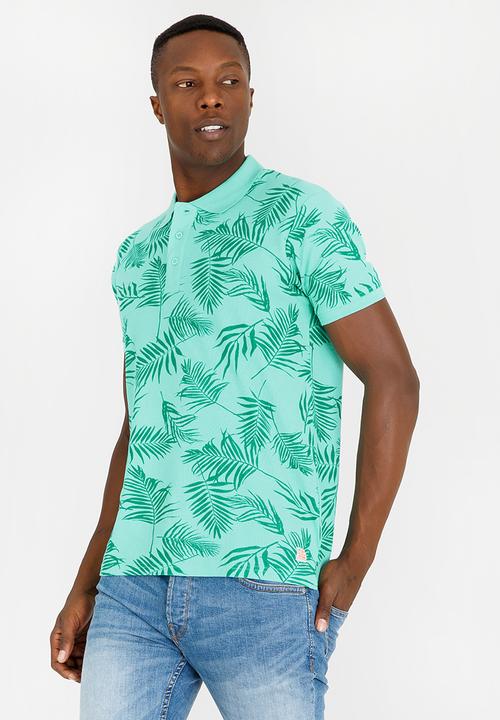 STYLE REPUBLIC - Tropic Print Golfer Green