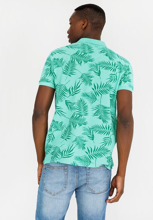 STYLE REPUBLIC - Tropic Print Golfer Green