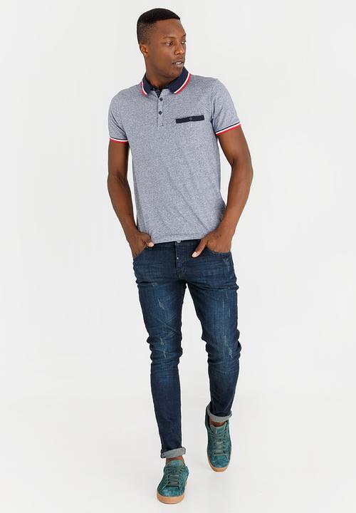 Brave Soul - Elias Cotton Golfer Navy