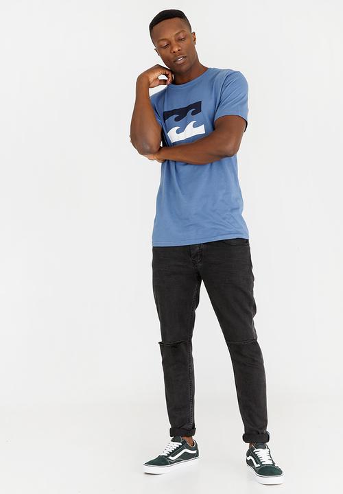 Billabong  - Team Wave Printed Tee Mid Blue