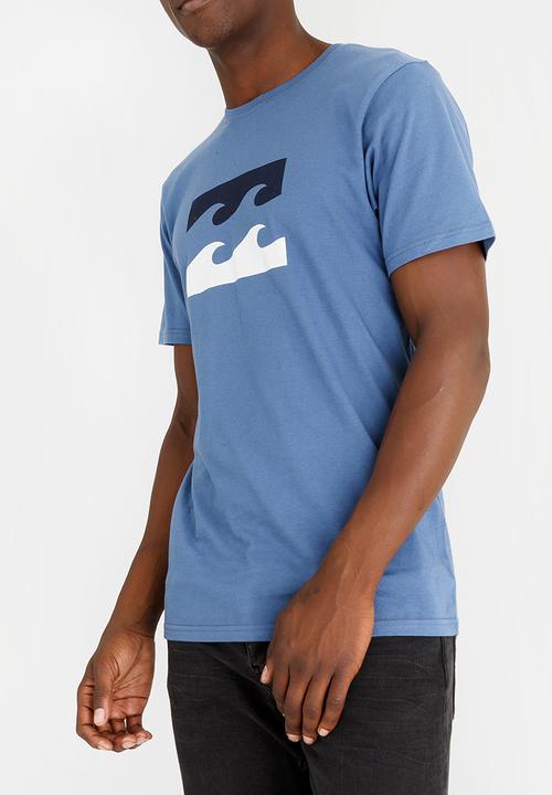 Billabong  - Team Wave Printed Tee Mid Blue