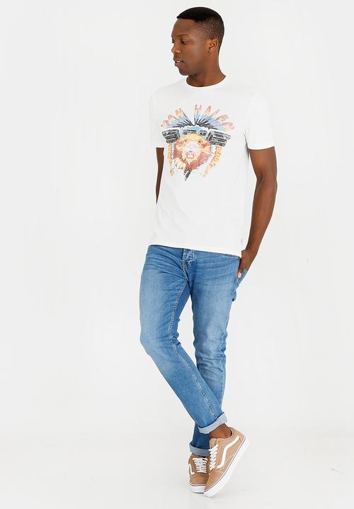 Jack & Jones - Electic Crew T-Shirt Off White