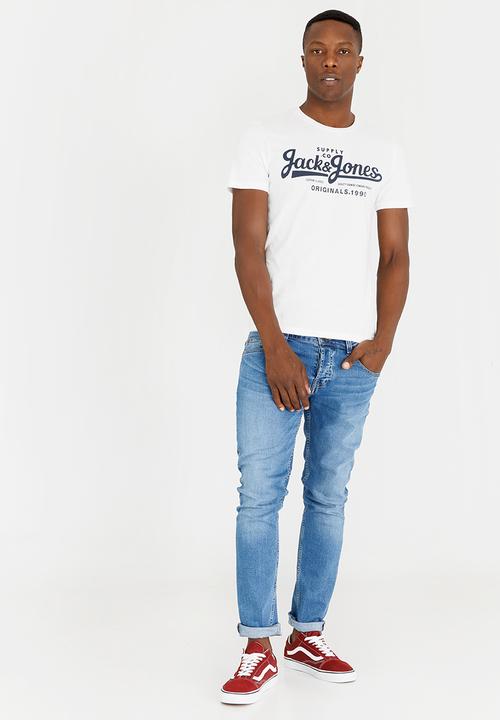 Jack & Jones - JorHills Crew T-Shirt White