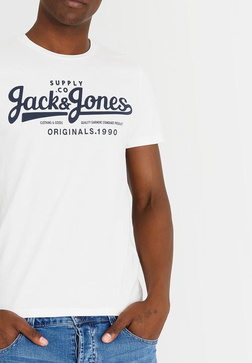 Jack & Jones - JorHills Crew T-Shirt White