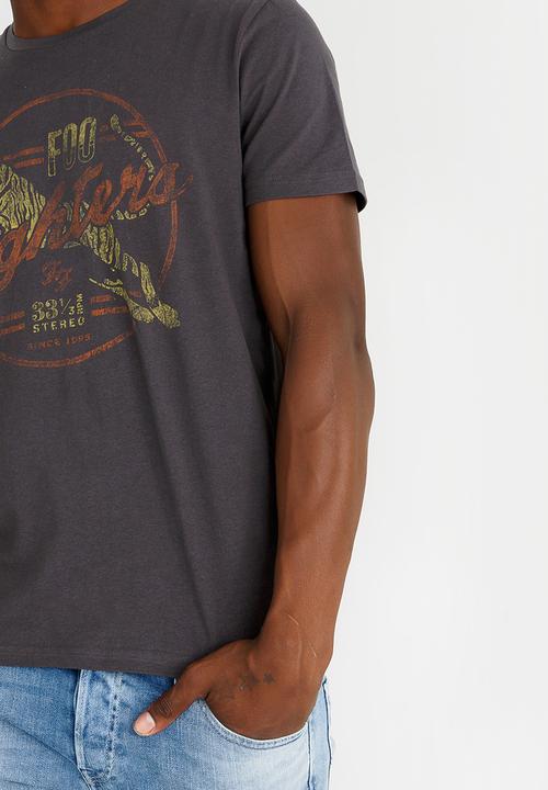 Jack & Jones - Electic Crew T-Shirt Grey