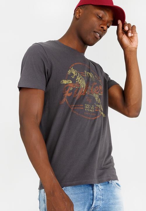 Jack & Jones - Electic Crew T-Shirt Grey