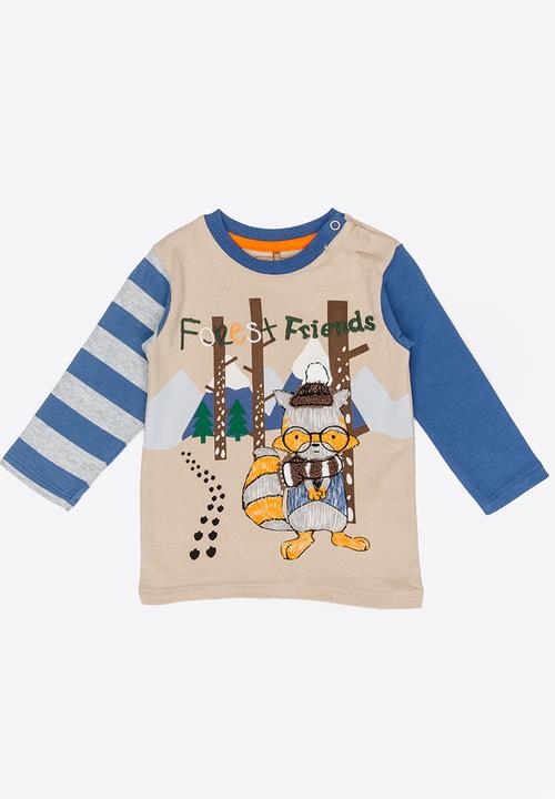Soobe - Boys Printed Tee Beige