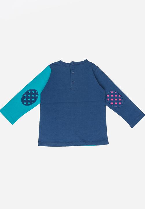 Soobe - Girls Printed Long Sleeve Tee Mid Blue