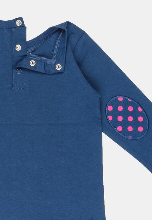 Soobe - Girls Printed Long Sleeve Tee Mid Blue