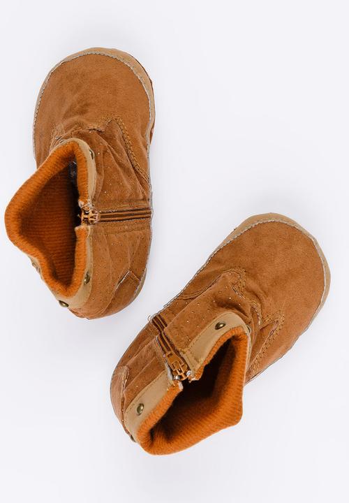 Pop Candy - Studded   Boots Tan