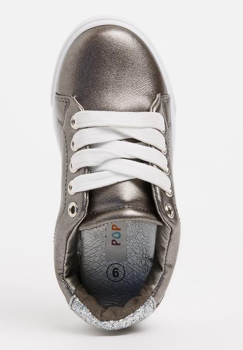Pop Candy - Lace Up  Sneaker Dark Grey