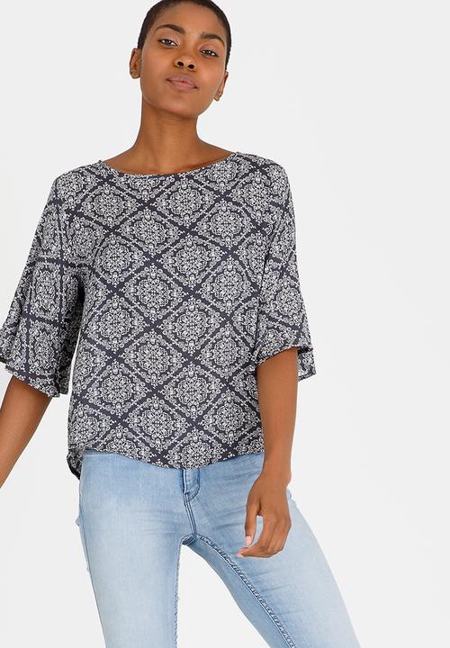 O'Neill - Flutter Sleeve Top Blue