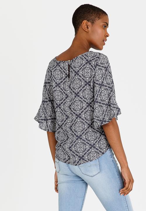 O'Neill - Flutter Sleeve Top Blue