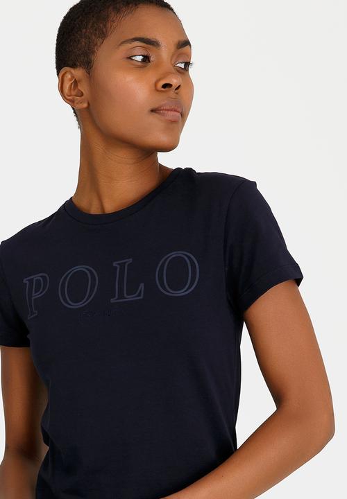 POLO - Cara Logo Printed Tee Navy