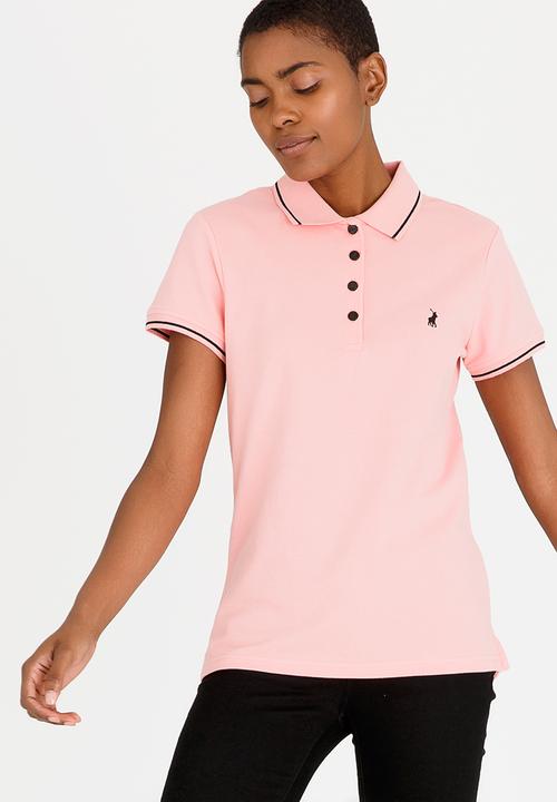 POLO - Charlie Stretch Golfer Pale Pink