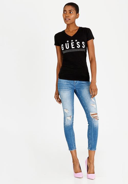 GUESS - Guess Star Tee Black