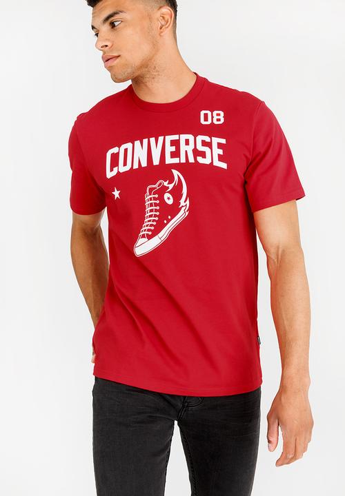 converse red shirt