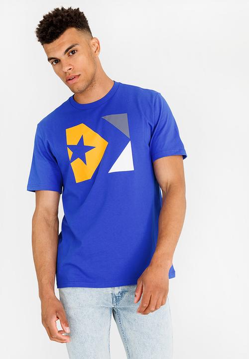 Converse - Star Chevron Tri-Colour Tee Blue