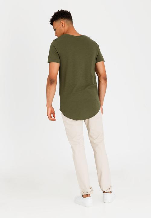 Jack & Jones - Vand Crew T-Shirt Khaki Green