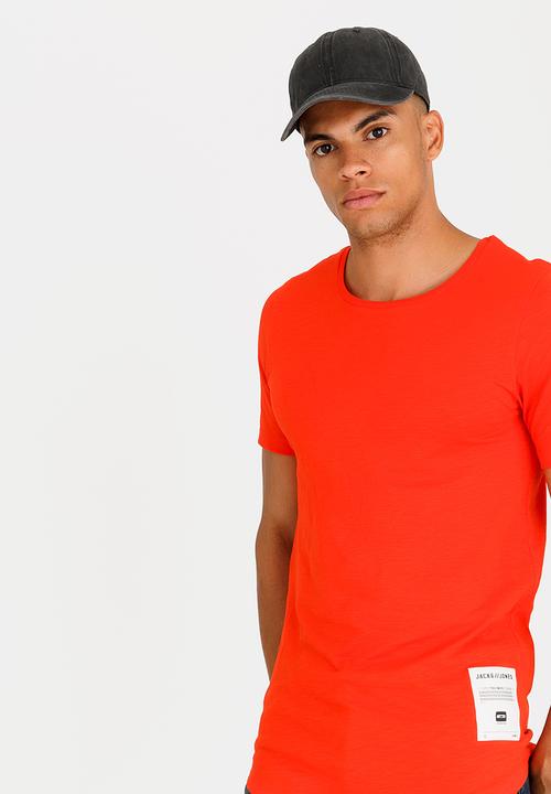 Jack & Jones - Vand Crew T-Shirt Orange