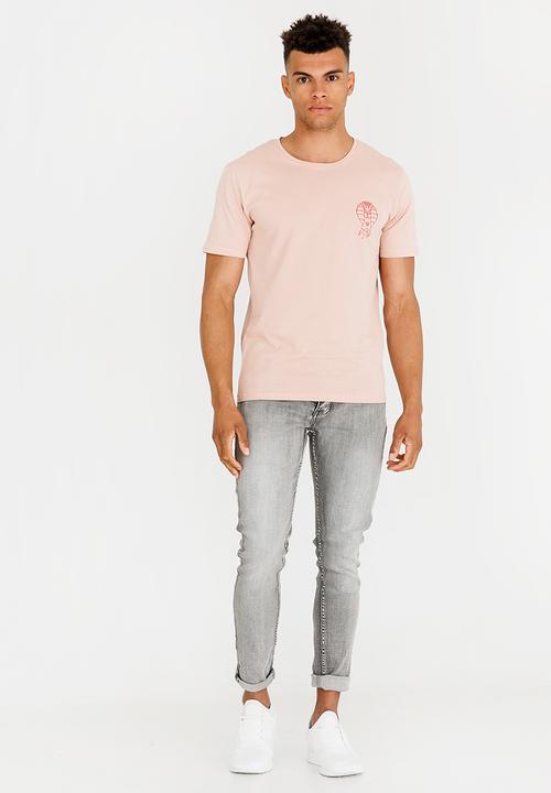 Only & Sons - Fire Red Crew Neck Tee Cerise Pink