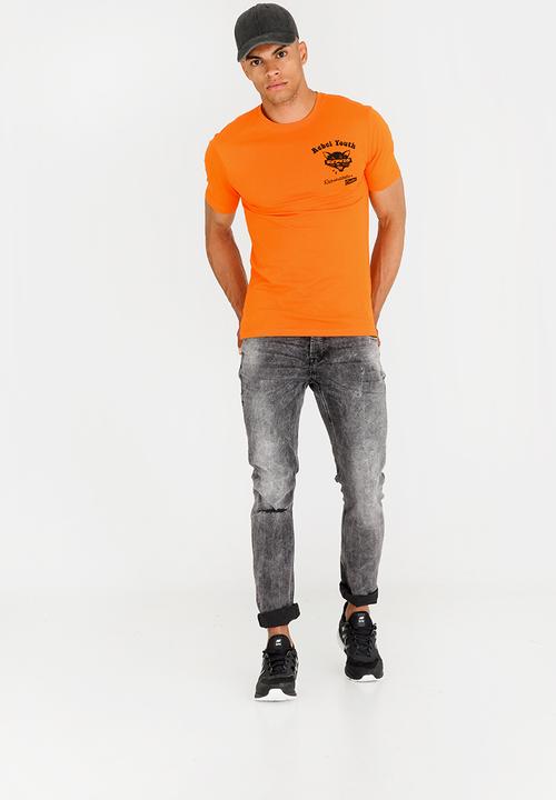 Only & Sons - Eddie Cotton T-Shirt Orange