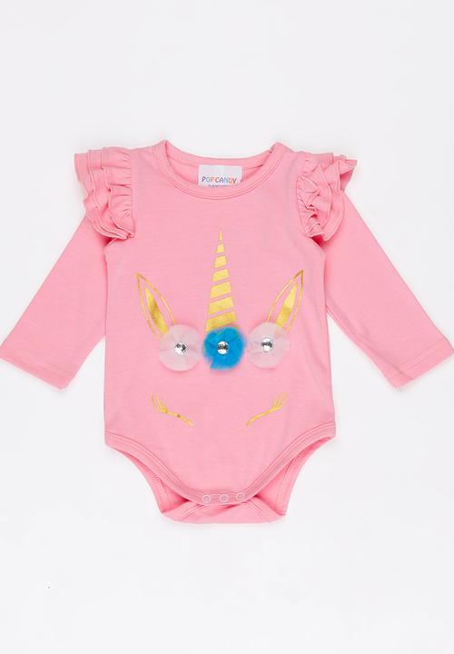 Pop Candy - Printed Bodysuit Pale Pink
