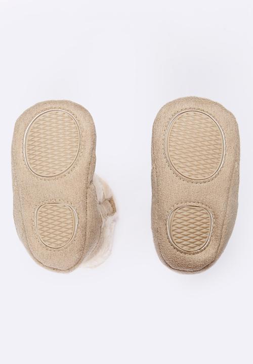 Pop Candy - Pom Pom boots - cream