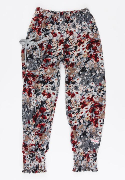Eco Punk - Girls Pants With Cuff Multi-colour