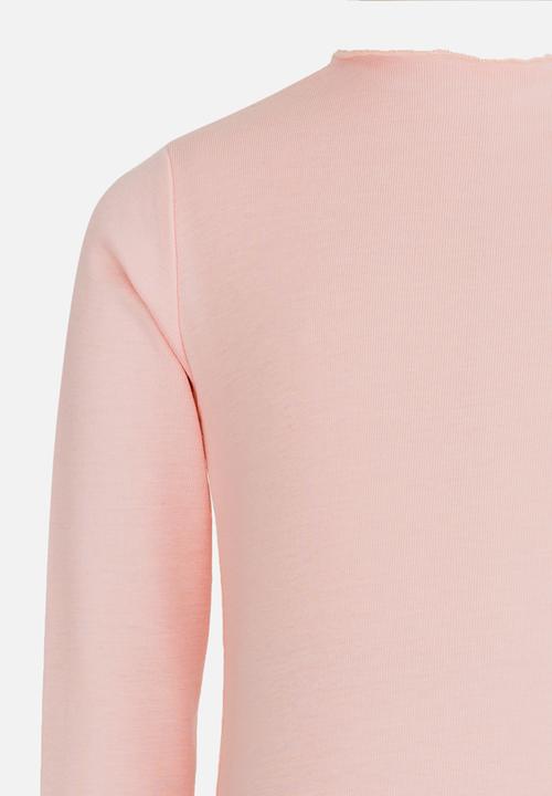 Pop Candy - Long Sleeve Polo Neck Mid Pink