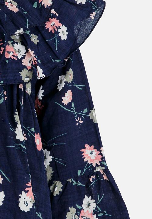 Pop Candy - Girls  Printed Blouse Navy